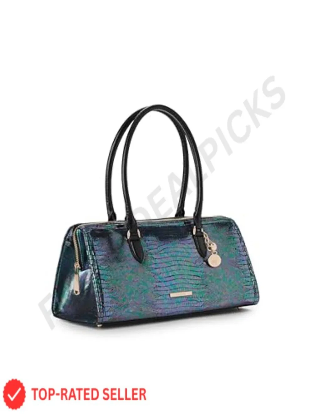 Sophia Multi Symphonic Leather Satchel Handbag with Zip Top
